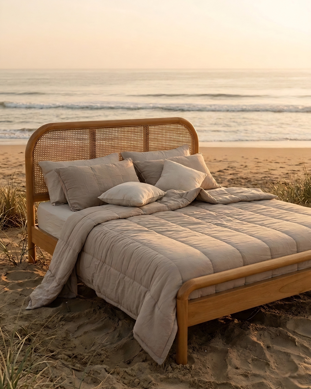 Cane Panel Bed