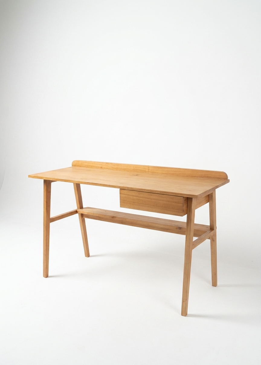 Teak Riser Desk